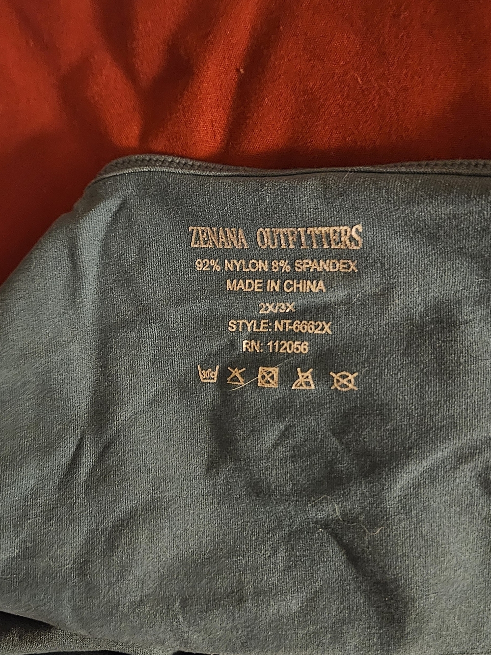 Zenana Outfitters Teal Stretch Crop Top with Printed Care Label - Picture 2 of 2